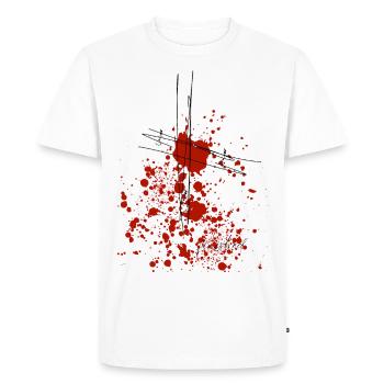 finished. joh 19,30 - Männer Premium Bio T-Shirt - Weiß - Vorne - Nico (187cm)
