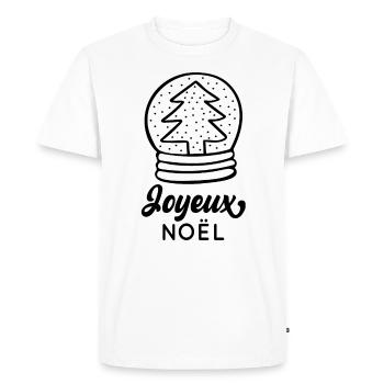 Joyeux Noël - T-shirt Premium bio Homme - blanc - Devant - Nico (187cm)