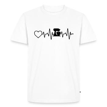 Robot culinaire Heartbeat - T-shirt Premium bio Homme - blanc - Devant - Nico (187cm)