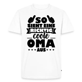 This is what a really cool grandma looks like - Men's Premium Organic T-Shirt - white - Front - Nico (187cm)