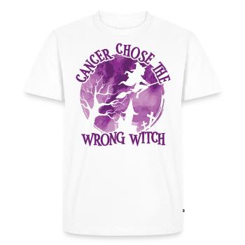 Cancer Witch Plum Honor soignant Cancer - T-shirt Premium bio Homme - blanc - Devant - Nico (187cm)