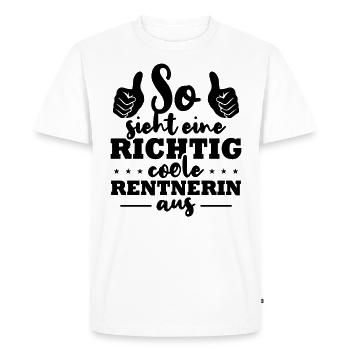 This is what a really cool retiree looks like - Men's Premium Organic T-Shirt - white - Front - Nico (187cm)