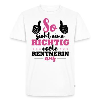 This is what a really cool retiree looks like - Men's Premium Organic T-Shirt - white - Front - Nico (187cm)
