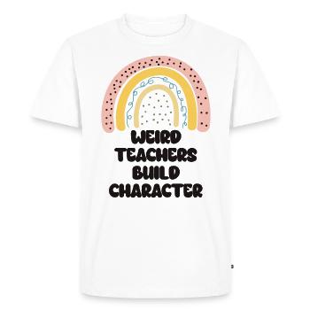 Weird Teachers Funny School Teachers - Men's Premium Organic T-Shirt - white - Front - Nico (187cm)