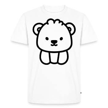 Ours en peluche - T-shirt Premium bio Homme - blanc - Devant - Nico (187cm)
