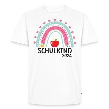 Start of school enrollment school child 2024 - Men's Premium Organic T-Shirt - white - Front - Nico (187cm)