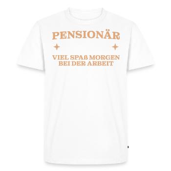 Pension 2024 Rentner Pensionär - Männer Premium Bio T-Shirt - Weiß - Vorne - Nico (187cm)