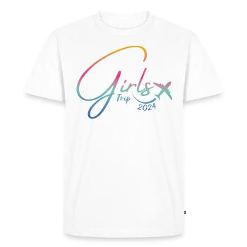 Week-end des filles Voyage entre filles 2024 - T-shirt Premium bio Homme - blanc - Devant - Nico (187cm)