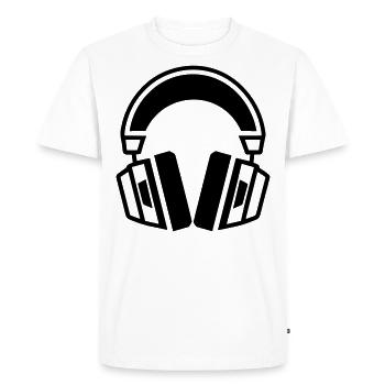 Gaming headset - Men's Premium Organic T-Shirt - white - Front - Nico (187cm)