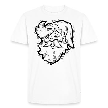 Santa Claus - Men's Premium Organic T-Shirt - white - Front - Nico (187cm)
