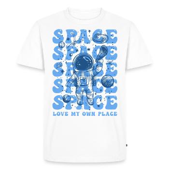 Espace personnel - T-shirt Premium bio Homme - blanc - Devant - Nico (187cm)