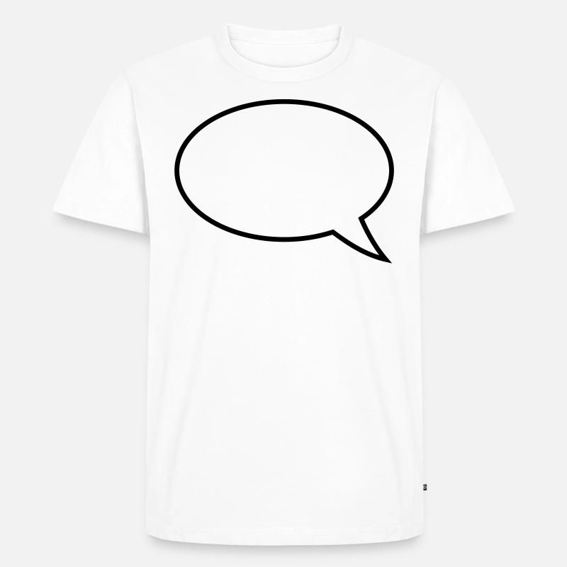 Conception de bulles de dialogue - T-shirt Premium bio Homme - blanc
