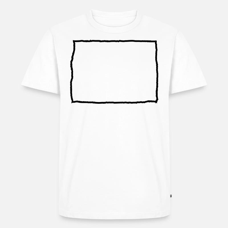 Namensschild in Tabellenformat - Männer Premium Bio T-Shirt - Weiß