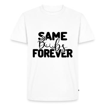 Same Penis Forever Bachelor Party Party - Men's Premium Organic T-Shirt - white - Front - Nico (187cm)