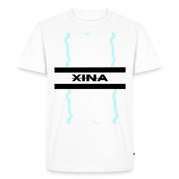 Xina - Men's Premium Organic T-Shirt - white - Front - Nico (187cm)
