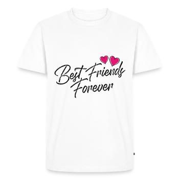 Les meilleurs amis pour toujours - T-shirt Premium bio Homme - blanc - Devant - Nico (187cm)