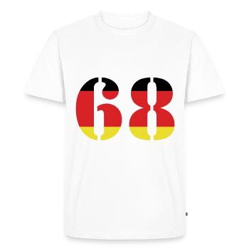 68 Numéro Jersey Allemagne - T-shirt Premium bio Homme - blanc - Devant - Nico (187cm)