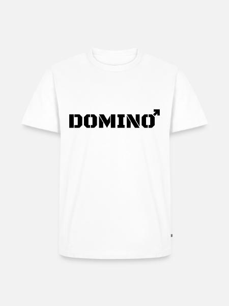 Domino instead of dominatrix - Men's Premium Organic T-Shirt - white