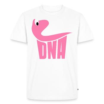 DNA It Gonna Be a Girl Pink Font - T-shirt Premium bio Homme - blanc - Devant - Nico (187cm)