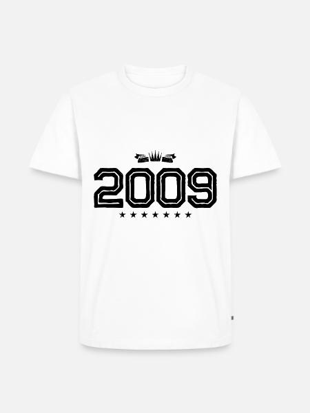 2009 year birthday crown - Men's Premium Organic T-Shirt - white
