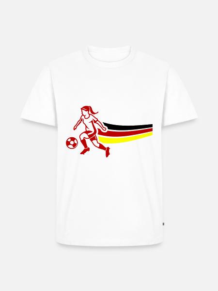 Woman Football Germany - Men's Premium Organic T-Shirt - white