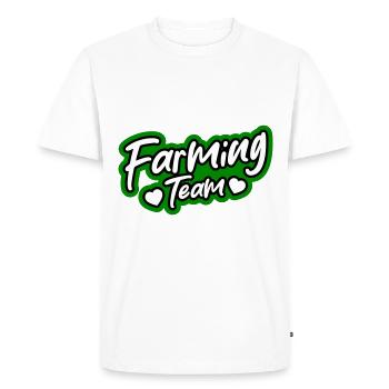 Équipe agricole - T-shirt Premium bio Homme - blanc - Devant - Nico (187cm)