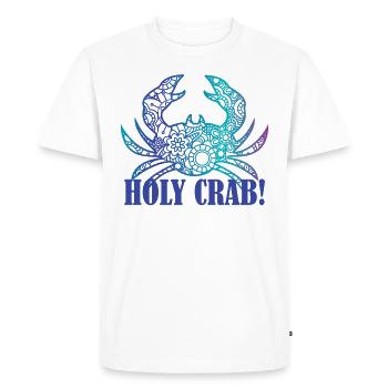 Holy crab crab summer beach sea sun - Men's Premium Organic T-Shirt - white - Front - Nico (187cm)