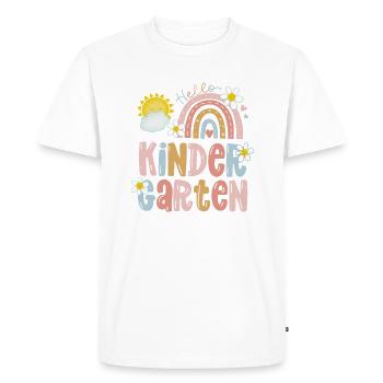 École maternelle - T-shirt Premium bio Homme - blanc - Devant - Nico (187cm)