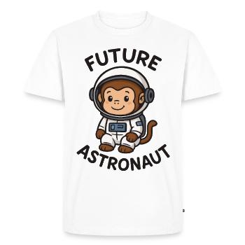 Future Astronaut – Cute Space Monkey - Men's Premium Organic T-Shirt - white - Front - Nico (187cm)