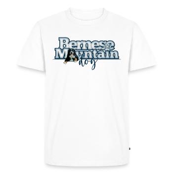 Bouvier bernois - T-shirt Premium bio Homme - blanc - Devant - Nico (187cm)