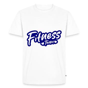 Équipe de fitness - T-shirt Premium bio Homme - blanc - Devant - Nico (187cm)