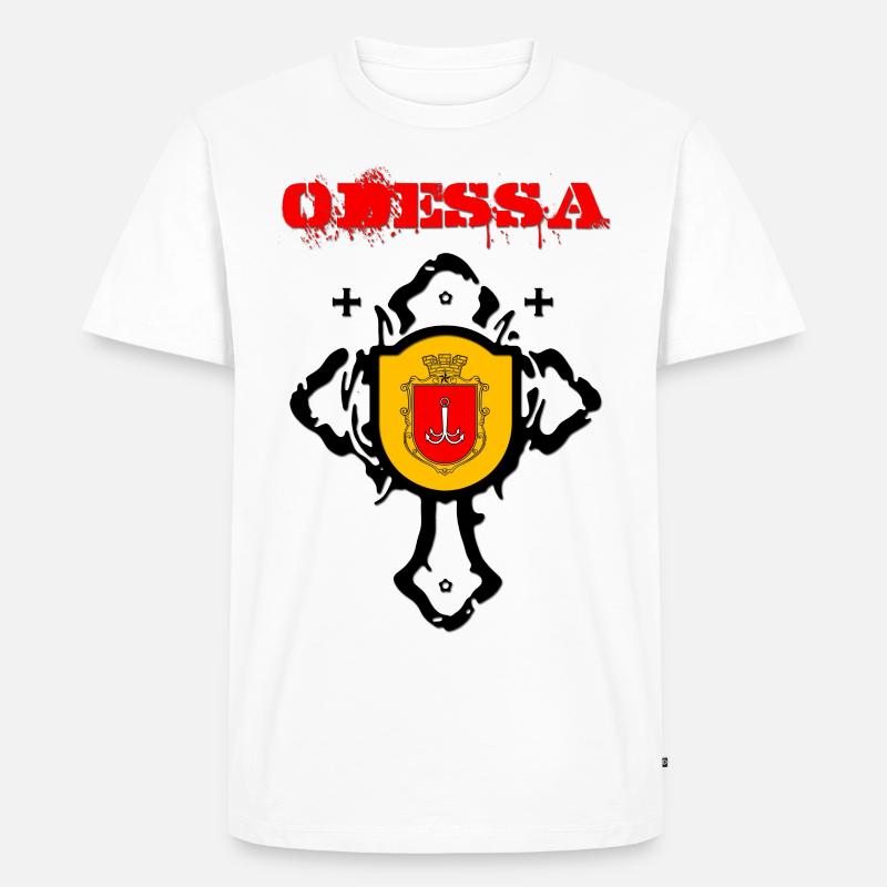 Odessa - Männer Premium Bio T-Shirt - Weiß