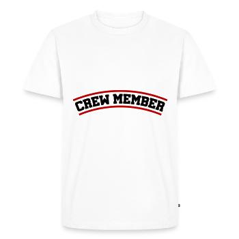 Crew Members - Men's Premium Organic T-Shirt - white - Front - Nico (187cm)