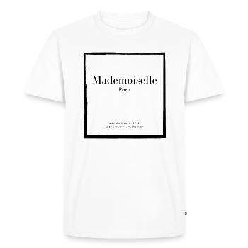 Mademoiselle Paris Lafayette France Fashion - T-shirt Premium bio Homme - blanc - Devant - Nico (187cm)