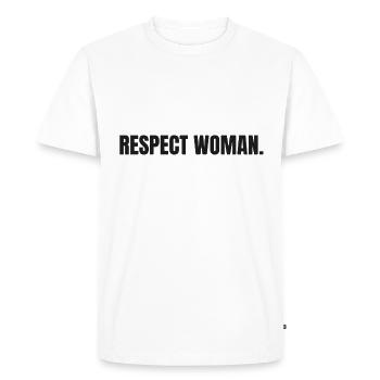 féminisme - T-shirt Premium bio Homme - blanc - Devant - Nico (187cm)