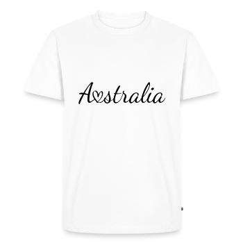 Australie - T-shirt Premium bio Homme - blanc - Devant - Nico (187cm)