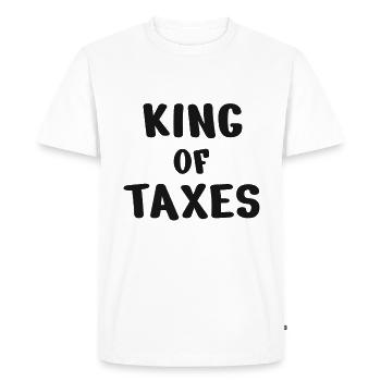 Conseiller fiscal roi - T-shirt Premium bio Homme - blanc - Devant - Nico (187cm)