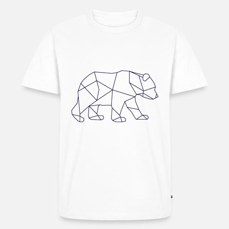 Bär Eisbär - Männer Premium Bio T-Shirt - Weiß