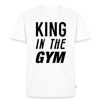 gym - T-shirt Premium bio Homme - blanc - Devant - Nico (187cm)