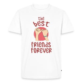 best friends - Men's Premium Organic T-Shirt - white - Front - Nico (187cm)