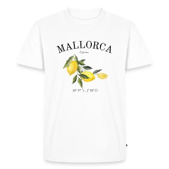 Majorca - Spain - Malle - Sea - Party - Men's Premium Organic T-Shirt - white - Front - Nico (187cm)