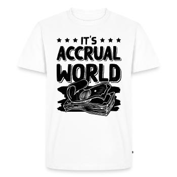 accountant accountant - Men's Premium Organic T-Shirt - white - Front - Nico (187cm)