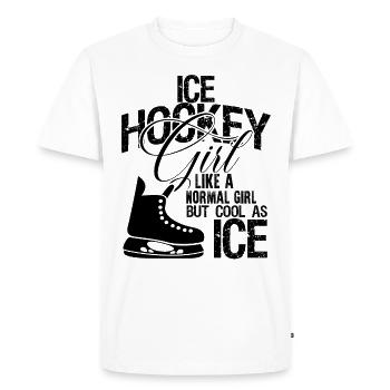 fille fille hockey - T-shirt Premium bio Homme - blanc - Devant - Nico (187cm)