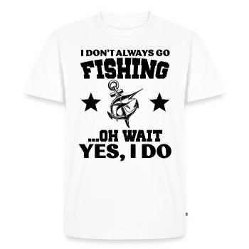 fishing rod - Men's Premium Organic T-Shirt - white - Front - Nico (187cm)
