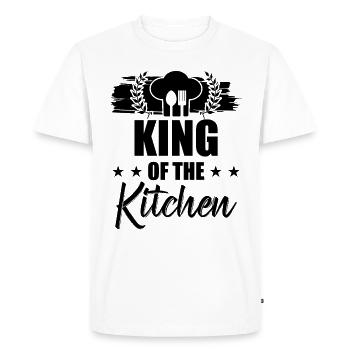 king of the kitchen - Men's Premium Organic T-Shirt - white - Front - Nico (187cm)