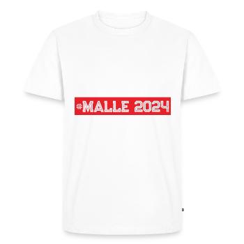 Malle 2024 - Men's Premium Organic T-Shirt - white - Front - Nico (187cm)