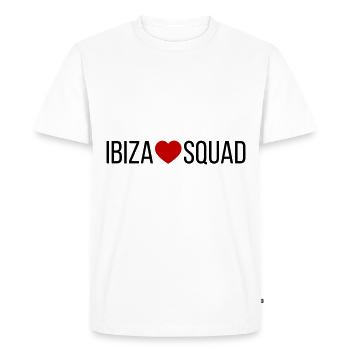Ibiza Squad Heart - T-shirt Premium bio Homme - blanc - Devant - Nico (187cm)