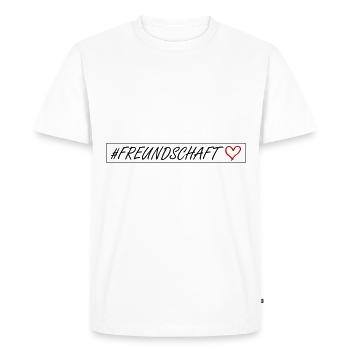 Cœur de l’amitié - T-shirt Premium bio Homme - blanc - Devant - Nico (187cm)