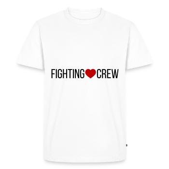 Fighting Crew Heart - Men's Premium Organic T-Shirt - white - Front - Nico (187cm)