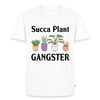 Succa Plant Gangster High Life Hobby Fun - T-shirt Premium bio Homme - blanc - Devant - Nico (187cm)